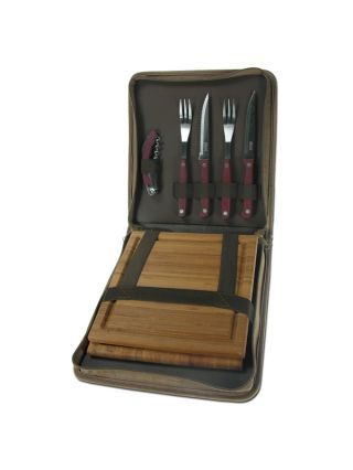 Pampa Porta Set Asado Poliuretano Beige